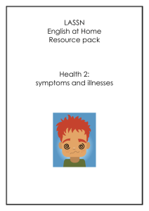Health two – symptoms and illnesses