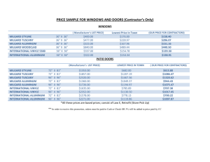 View Contractor Price List