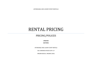 rental pricing - Virginia Beach - Affordable & Luxury Event Rentals