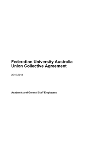 Proposed 2015-2018 Agreement - Federation University Australia
