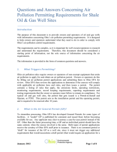 Questions and Answers Concerning Air Pollution Permitting