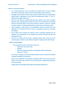 Non-CTIMP protocol template - NIHR Leeds Musculoskeletal