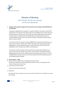 Minutes of the EECT meeting on September 2015 - ERA