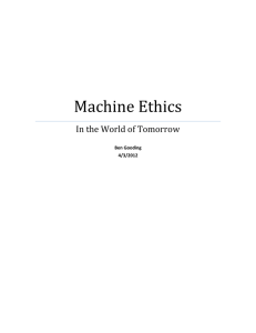 Machine Ethics - Computer Science and Computer Engineering