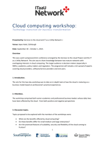 IT as a Utility Network cloud computing report v0.3