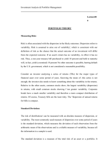 Investment Analysis & Portfolio Management Lecture#09