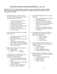 (1-50) For each statement or question, write on a separate answer
