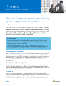 Exchange Online Protection - Center