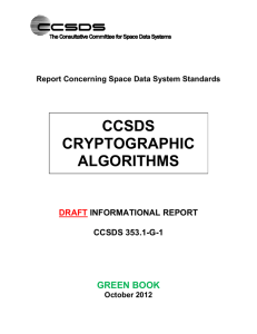 Algorithms Green Book v.06 - The CCSDS Collaborative Work