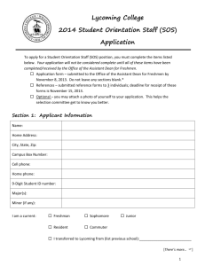 Application - Lycoming College