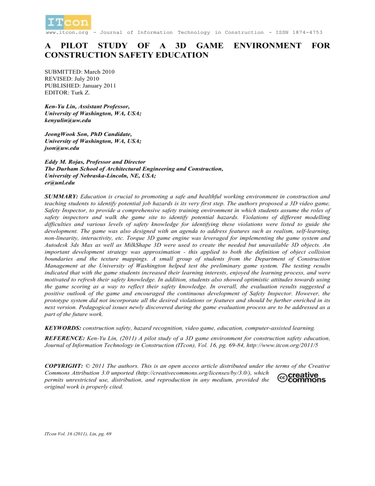 Project Prototype Documentation Example Prototype of a Construction Project Documentation