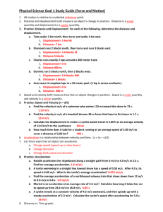 Physical Science Goal 1 Study Guide Answers