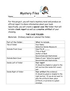 mystery book report