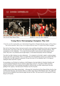 Young Horse Showjumping Champion: Play Girl