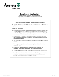 Enrollment Application