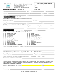 New Patient Forms - Las Vegas Special Needs Dentistry