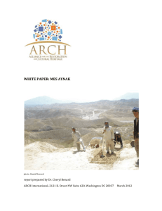 White Paper - ARCH - The Alliance for the Restoration of Cultural