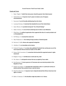 Second Semester Final Exam Study Guide