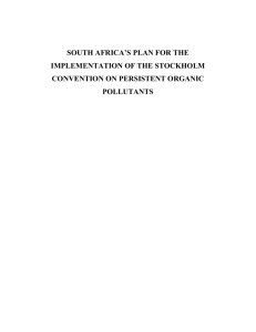 SOUTH AFRICA*S PLAN FOR THE IMPLEMENTATION