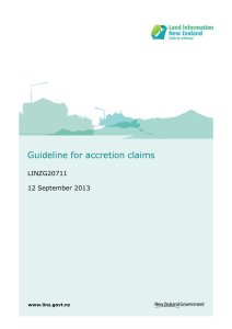 Guideline for accretion claims