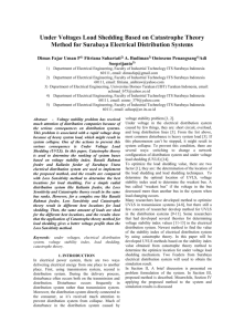 Under Voltages Load Shedding Based on Catastrophe Theory