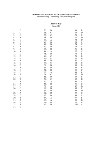 AMERICAN SOCIETY OF ANESTHESIOLOGISTS Anesthesiology