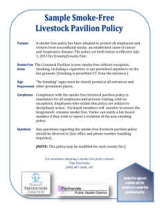 Sample Smoke-Free Livestock Pavilion Policy