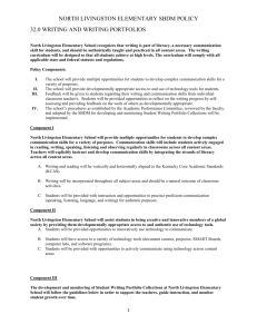 North Livingston Elementary SBDM Policy 32.0 Writing and writing