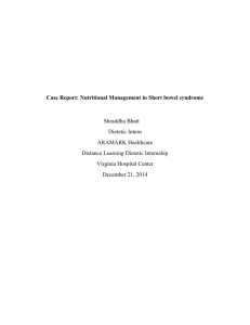 Case Report: Nutritional Management in Short