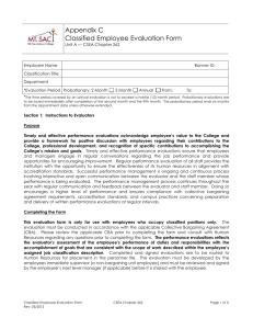 CSEA 262 Employee Evaluation Form