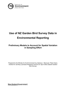 New Zealand Garden Bird Survey