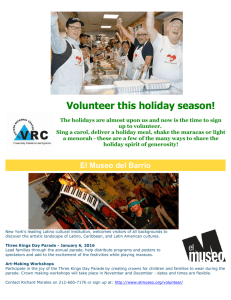 Fall 2015 Newsletter – Volunteer this holiday season!