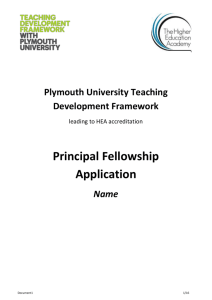 Principal Fellowship Application Form
