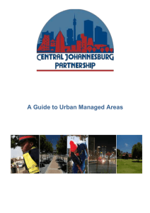 A guide to Urban Managed Areas: CJP Brochure