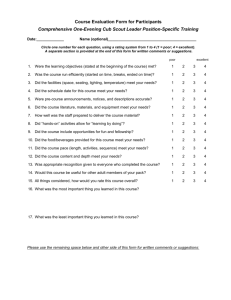 Eval Forms - Monmouth Council, BSA