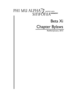 Beta Xi Chapter Bylaws