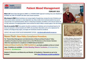 2015 Feb Blood Safe Newsletter