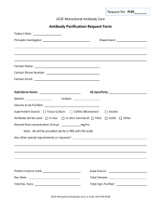 Antibody Purification Request Form
