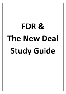 New Deal Study Guide: