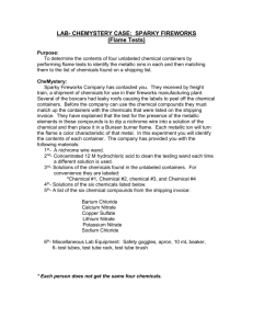 lab- chemystery case: sparky fireworks