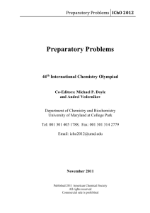 Preparatory Problems - ACS - American Chemical Society
