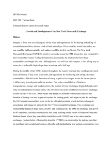 Growth and Development of the New York Mercantile Exchange