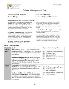 Arlington Schools Teacher Performance Evaluation System
