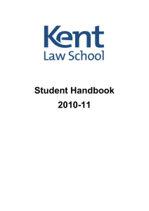 kent law school - University of Kent