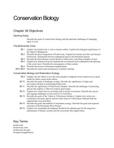 CH 38 Conservation Biology