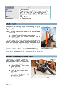 RISK IDENTIFICATION ASSESSMENT AND CONTROL PROCEDURE