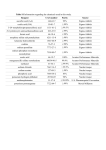 Table S1 Information regarding the chemicals used in this study