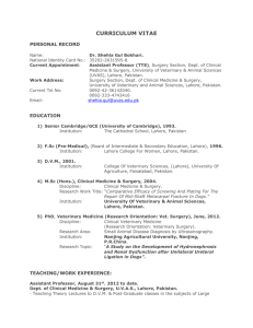 curriculum vitae - Pakistan Council for Science and Technology