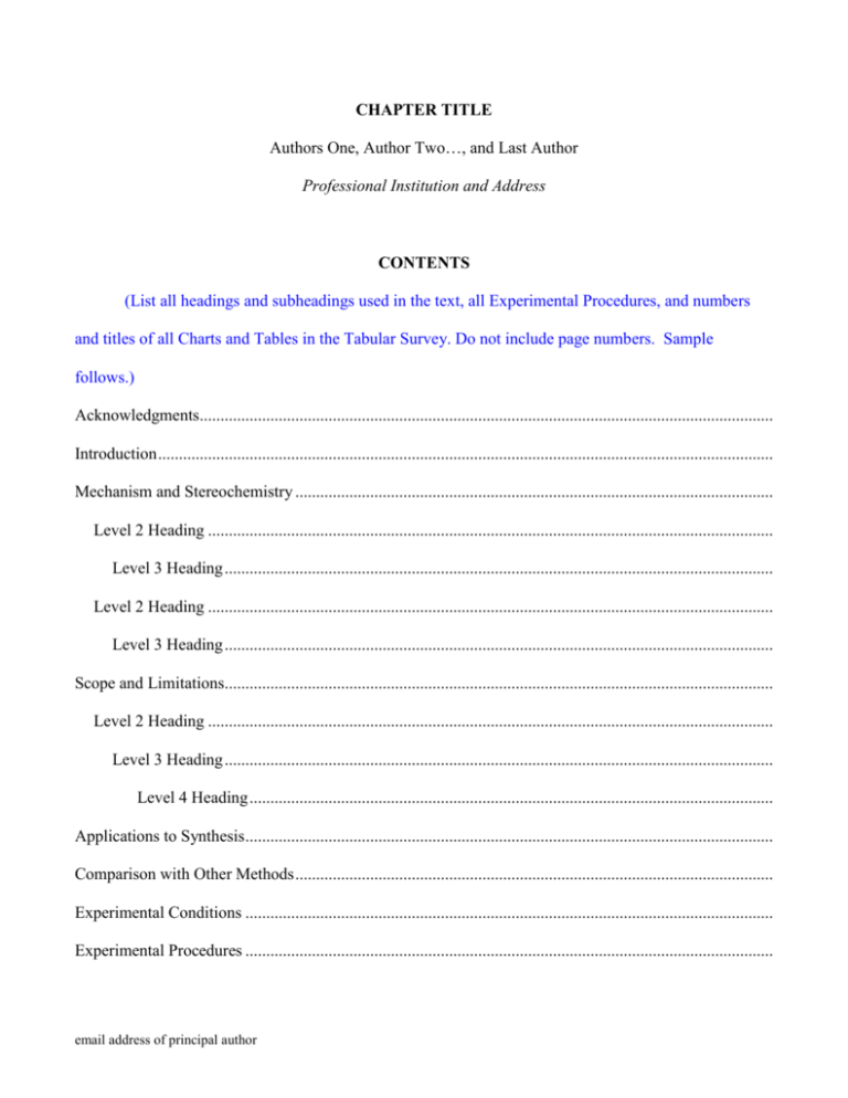 Manuscript Template Wiley Online Library