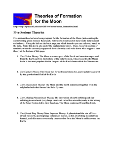 Theories of Formation for the Moon